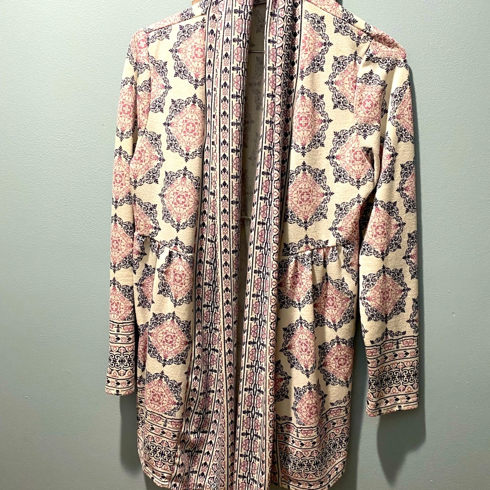Dalia printed open cardigan